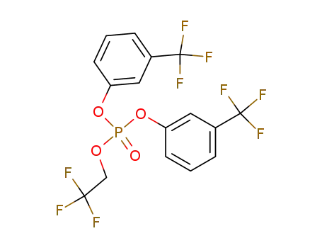 Molecular Structure of 381-27-1 (phosphoric acid-(2,2,2-trifluoro-ethyl ester)-bis-(3-trifluoromethyl-phenyl ester))