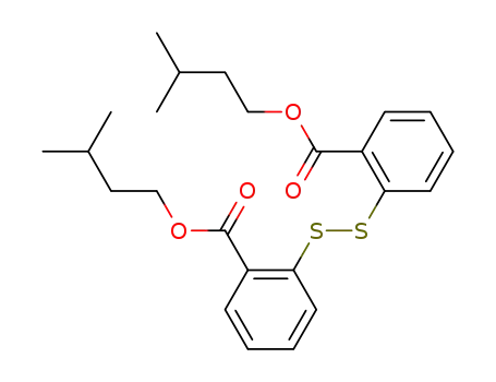 Molecular Structure of 91163-19-8 (2,2'-disulfanediyl-di-benzoic acid diisopentyl ester)