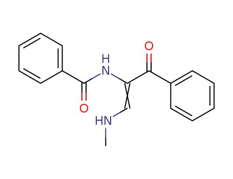 Benzamide, N-[1-benzoyl-2-(methylamino)ethenyl]-