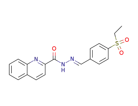 quinoline-2-carboxylic acid-(4-ethanesulfonyl-benzylidenehydrazide)
