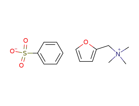 Molecular Structure of 3481-26-3 (2-Furanmethanaminium,N,N,N-trimethyl-,benzenesulfonate )