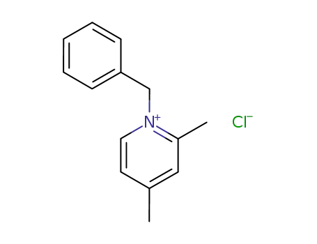 Molecular Structure of 58416-65-2 (Pyridinium, 2,4-dimethyl-1-(phenylmethyl)-, chloride)