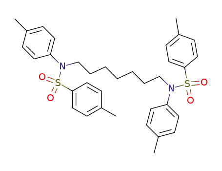 Molecular Structure of 123079-85-6 (1,7-bis-[<i>N</i>-(toluene-4-sulfonyl)-<i>p</i>-toluidino]-heptane)