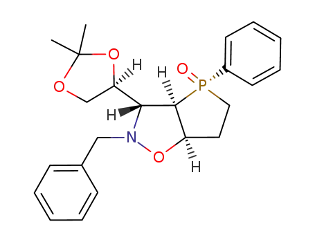 (3R,3aR,4S,6aR,4'S)-2-benzyl-3(2,2-dimethyl-1,3-dioxolan-4-yl)-4-phenyl-hexahydro-4H-phospholo<2,3-d>isoxazole 4-oxide