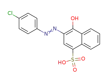 2-(p-chlorophenylazo)-1-naphthol-4-sulfonic acid