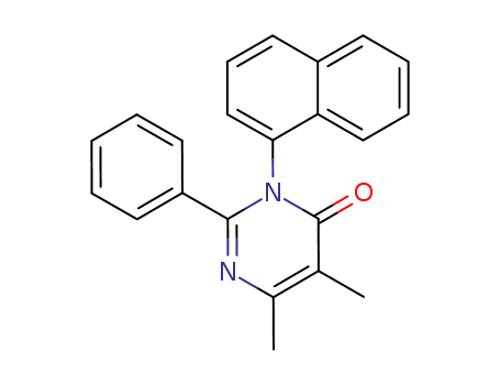 5,6-dimethyl-3-[1]naphthyl-2-phenyl-3<i>H</i>-pyrimidin-4-one