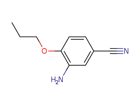 Molecular Structure of 72635-80-4 (Benzonitrile, 3-amino-4-propoxy-)
