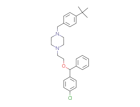 1-(4-<i>tert</i>-butyl-benzyl)-4-[2-(4-chloro-benzhydryloxy)-ethyl]-piperazine