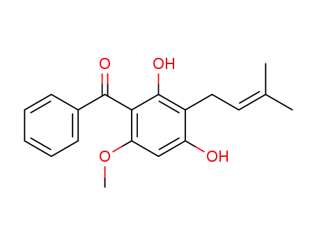 2,4-dihydroxy-6-methoxy-3-(3'-methylbut-2'-enyl)-benzophenone