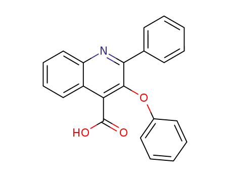 Molecular Structure of 96065-98-4 (3-phenoxy-2-phenyl-quinoline-4-carboxylic acid)