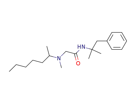 <i>N</i>-methyl-<i>N</i>-(1-methyl-hexyl)-glycine-(1,1-dimethyl-2-phenyl-ethylamide)