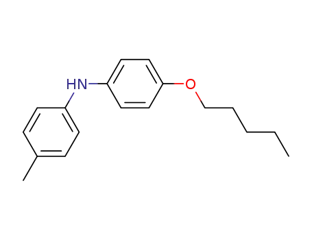 Molecular Structure of 109247-38-3 ((4-pentyloxy-phenyl)-<i>p</i>-tolyl-amine)