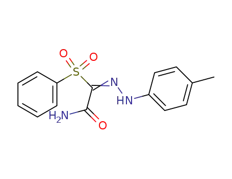 Molecular Structure of 36967-95-0 (benzenesulfonyl-<i>p</i>-tolylhydrazono-acetic acid amide)