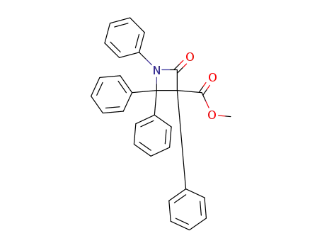 4-oxo-1,2,2,3-tetraphenyl-azetidine-3-carboxylic acid methyl ester