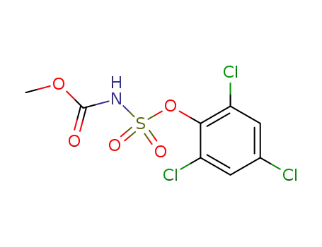 Molecular Structure of 52200-07-4 ((2,4,6-trichloro-phenoxysulfonyl)-carbamic acid methyl ester)