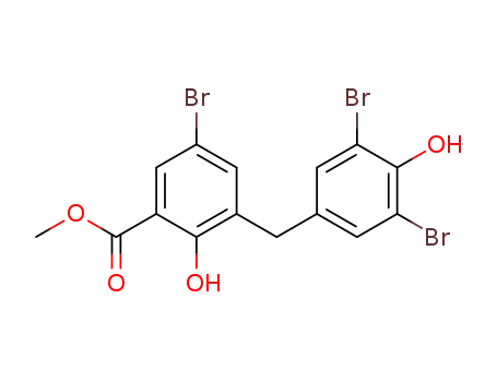 5-bromo-3-(3,5-dibromo-4-hydroxy-benzyl)-2-hydroxy-benzoic acid methyl ester