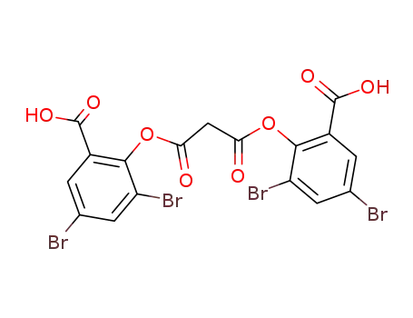 3,5,3',5'-tetrabromo-2,2'-malonyldioxy-di-benzoic acid