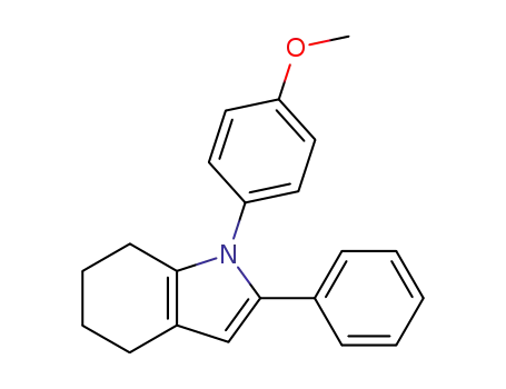 Molecular Structure of 52351-43-6 (1H-Indole, 4,5,6,7-tetrahydro-1-(4-methoxyphenyl)-2-phenyl-)