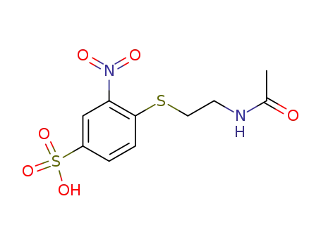 4-(2-acetylamino-ethylsulfanyl)-3-nitro-benzenesulfonic acid
