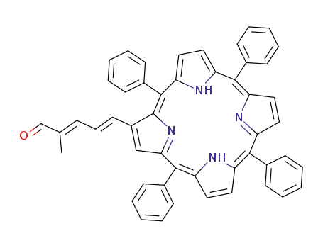 2-Methyl-5-<2-(5,10,15,20-tetraphenyl-21H,23H-porphyrinyl)>-2,4-pentadienal