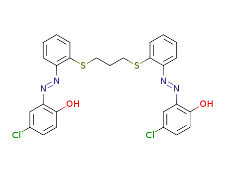 Phenol, 2,2'-[1,3-propanediylbis(thio-2,1-phenyleneazo)]bis[4-chloro-