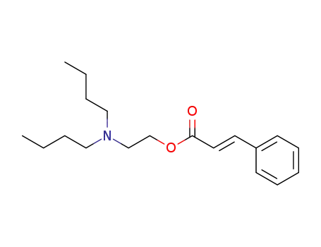 <i>trans</i>-cinnamic acid-(2-dibutylamino-ethyl ester)