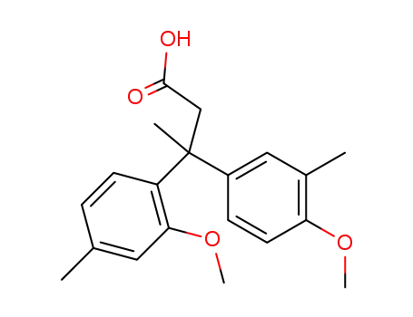 3-(2-methoxy-4-methyl-phenyl)-3-(4-methoxy-3-methyl-phenyl)-butyric acid