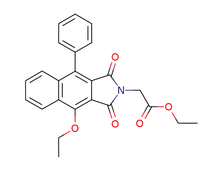 Molecular Structure of 81891-03-4 (2H-Benz[f]isoindole-2-acetic acid,
4-ethoxy-1,3-dihydro-1,3-dioxo-9-phenyl-, ethyl ester)