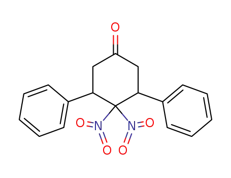 Molecular Structure of 101732-22-3 (4,4-dinitro-3,5-diphenyl-cyclohexanone)