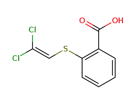 Molecular Structure of 17839-67-7 (2-(2,2-dichloro-vinylmercapto)-benzoic acid)