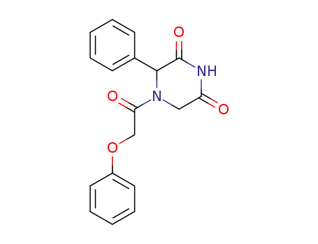 Molecular Structure of 101732-03-0 (4-phenoxyacetyl-3-phenyl-piperazine-2,6-dione)