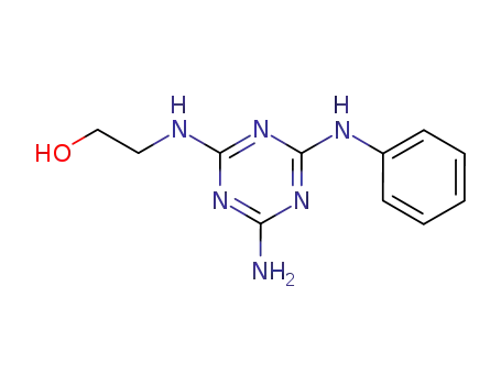 Molecular Structure of 61912-41-2 (Ethanol, 2-[[4-amino-6-(phenylamino)-1,3,5-triazin-2-yl]amino]-)