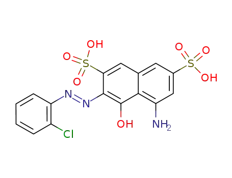 5-amino-3-(2-chloro-phenylazo)-4-hydroxy-naphthalene-2,7-disulfonic acid