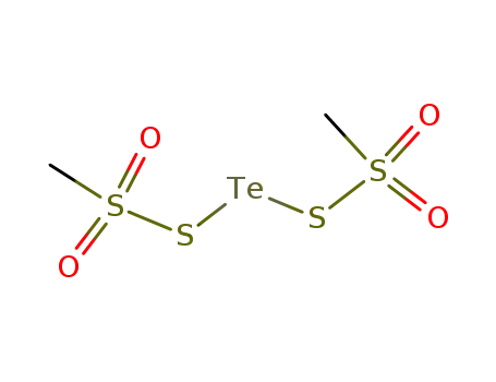 Molecular Structure of 58602-67-8 (bis-methanesulfonylmercapto-tellane)