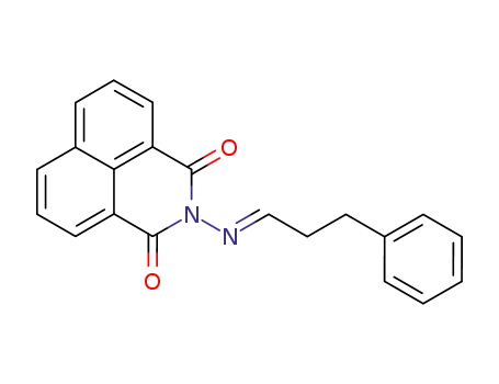 2-(3-phenyl-propylidenamino)-benz[<i>de</i>]isoquinoline-1,3-dione