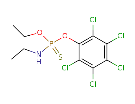 ethyl-amidothiophosphoric acid <i>O</i>-ethyl ester-<i>O</i>'-pentachlorophenyl ester