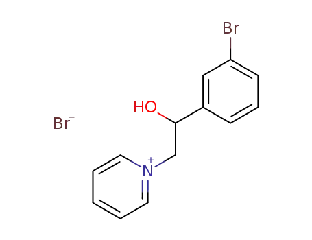 1-(3-bromo-β-hydroxy-phenethyl)-pyridinium; bromide
