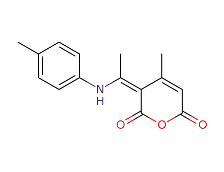 2H-Pyran-2,6(3H)-dione,
4-methyl-3-[1-[(4-methylphenyl)amino]ethylidene]-, (Z)-