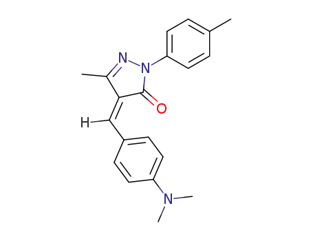 4-((<i>Z</i>)-4-dimethylamino-benzylidene)-5-methyl-2-<i>p</i>-tolyl-2,4-dihydro-pyrazol-3-one
