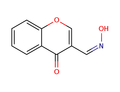 Molecular Structure of 130306-63-7 (4-Oxo-4H-chromene-3-carbaldehyde oxime)