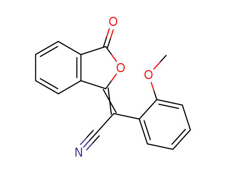 (2-methoxy-phenyl)-((Ξ)-phthalidyliden)-acetonitrile