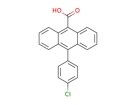Molecular Structure of 102183-05-1 (10-(4-chloro-phenyl)-anthracene-9-carboxylic acid)