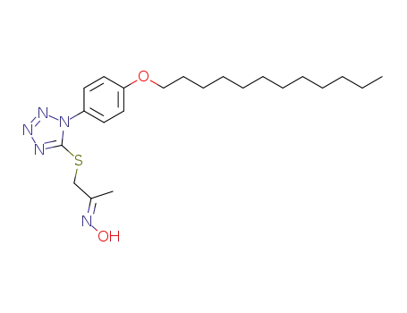 1-<1-(4-dodecyloxyphenyl)-5(1H)-tetrazolylthio>propan-2-one oxime