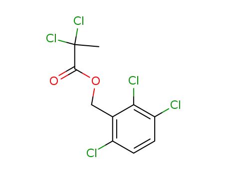 Molecular Structure of 1444-82-2 (2,2-dichloro-propionic acid-(2,3,6-trichloro-benzyl ester))