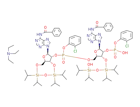 C<sub>70</sub>H<sub>94</sub>Cl<sub>2</sub>N<sub>10</sub>O<sub>18</sub>P<sub>2</sub>Si<sub>4</sub>*C<sub>6</sub>H<sub>15</sub>N