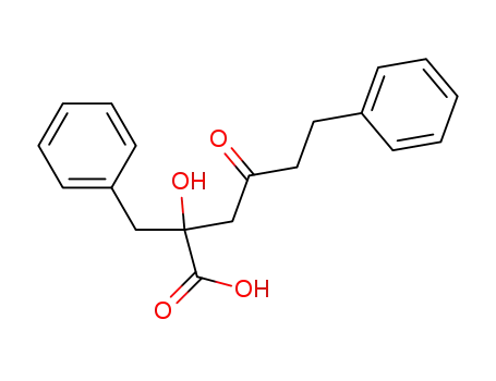 Molecular Structure of 109560-11-4 (2-benzyl-2-hydroxy-4-oxo-6-phenyl-hexanoic acid)