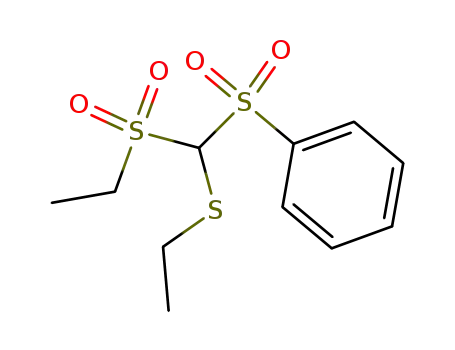 Molecular Structure of 856060-73-6 (ethanesulfonyl-ethylsulfanyl-benzenesulfonyl-methane)