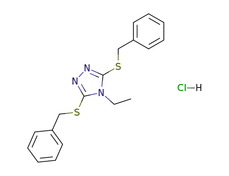3,5-bis(benzylthio)-4-ethyl-1,2,4-triazole hydrochloride
