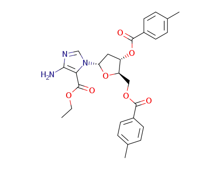 ethyl 4-amino-1-(2-deoxy-3,5-di-O-p-toluoyl-α-D-erythro-pentofuranosyl)imidazole-5-carboxylate