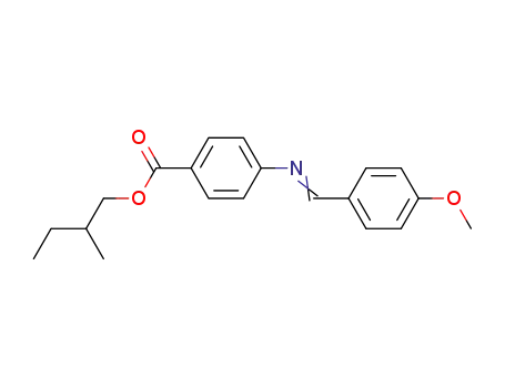 Benzoic acid, 4-[[(4-methoxyphenyl)methylene]amino]-, 2-methylbutyl
ester